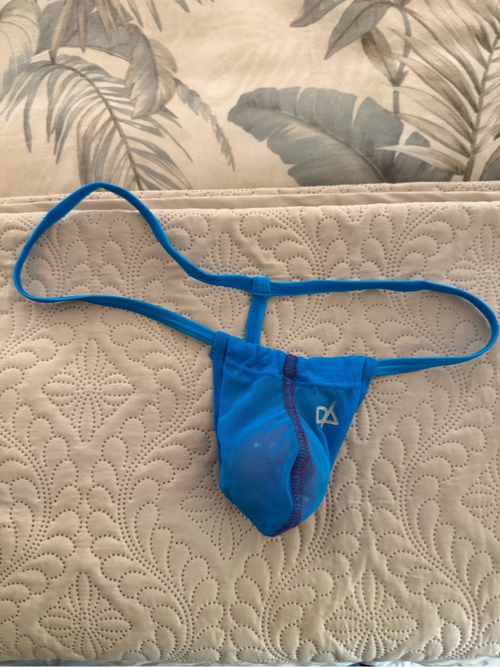 Daniel Alexander Bright Blue Men's Micro G-String with Logo